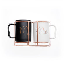Load image into Gallery viewer, Mr and Mrs Mug Set with Stand - Tinyminymo