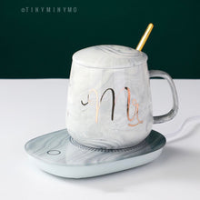 Load image into Gallery viewer, Mr and Mrs Mug with Warmer Lid and Spoon - Tinyminymo