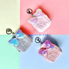Load image into Gallery viewer, Plush Coin Pouch with Bling Bow - TinyMinyMo
