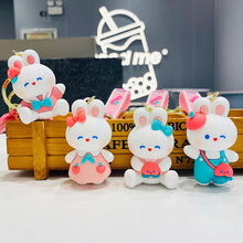 Load image into Gallery viewer, Peach Bunny 3D Keychain - Tinyminymo