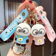 Load image into Gallery viewer, Photographer Panda 3D Keychain - Tinyminymo