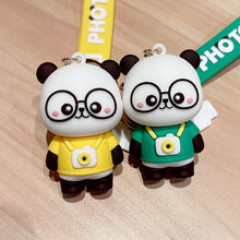 Load image into Gallery viewer, Photographer Panda 3D Keychain - Tinyminymo