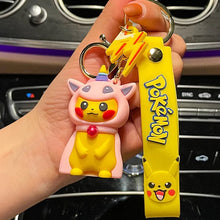Load image into Gallery viewer, Pikachu Cosplay Keychain