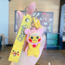 Load image into Gallery viewer, Pikachu Cosplay Keychain
