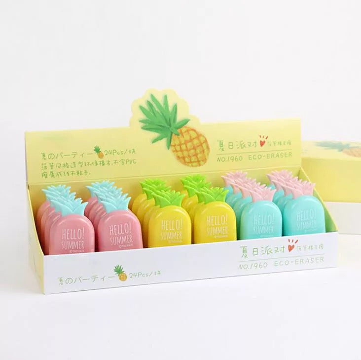 Pineapple Case Eraser - Tinyminymo