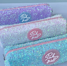 Load image into Gallery viewer, Pink Girl Glitter Pouch