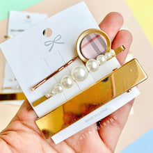 Load image into Gallery viewer, Plaid print Hair pin Set - Tinyminymo