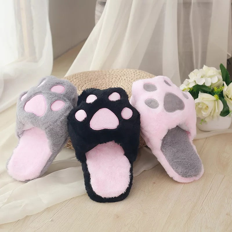 Plush Cat Paw Slipper - Tinyminymo