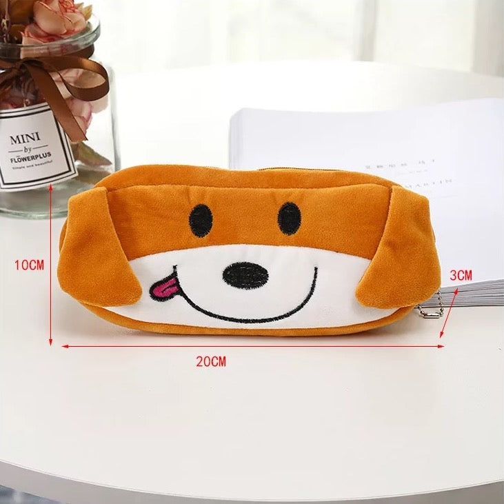 Plush Doggy Zipper Pouch - Tinyminymo