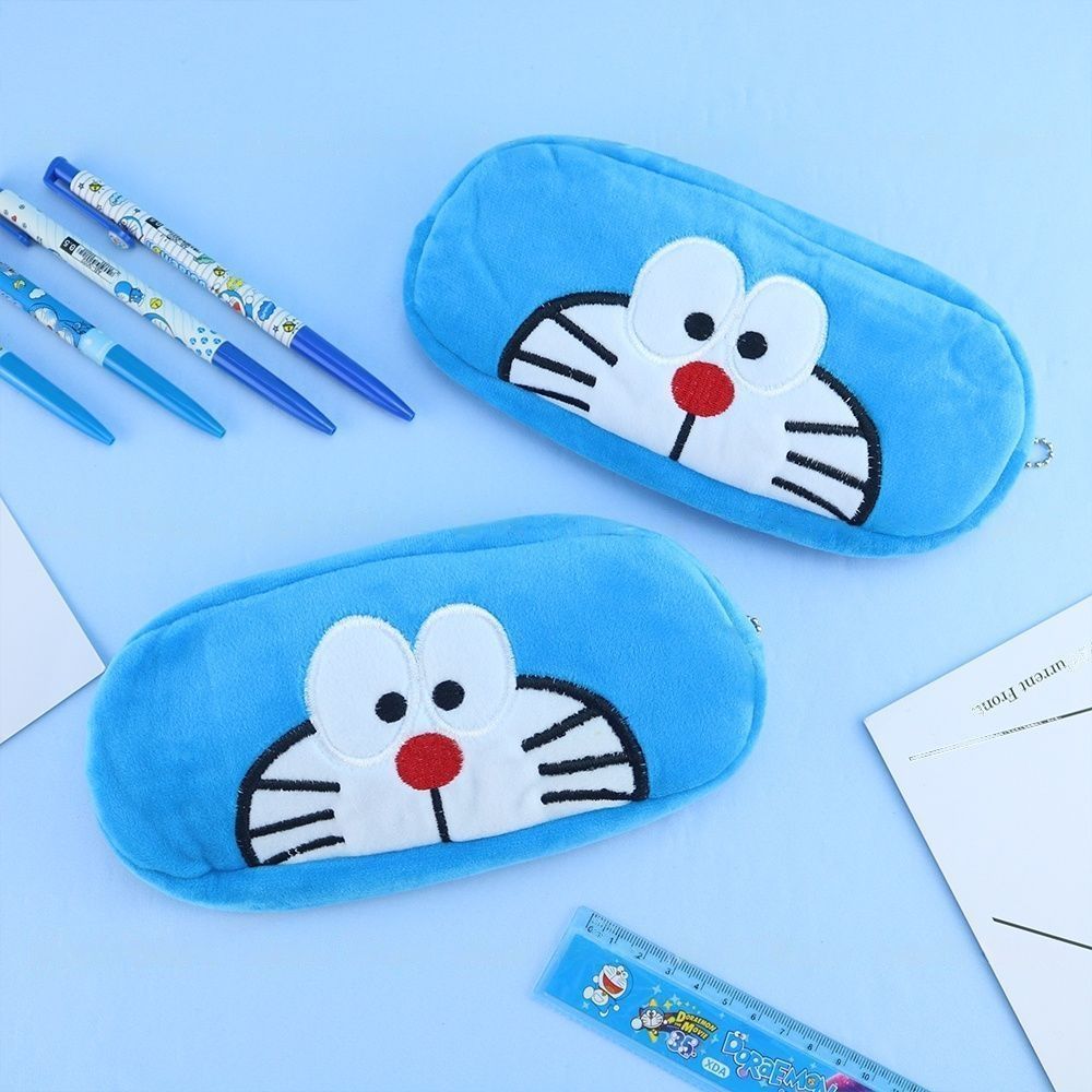 Plush Doraemon Zipper Pouch - Tinyminymo