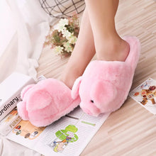 Load image into Gallery viewer, Plush Piggy Slipper - Tinyminymo