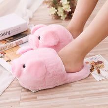 Load image into Gallery viewer, Plush Piggy Slipper - Tinyminymo