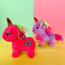 Load image into Gallery viewer, Plush Mini Unicorn Charm - Tinyminymo