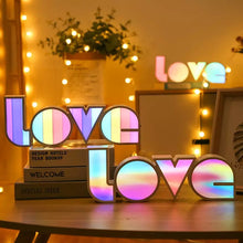 Load image into Gallery viewer, Rainbow LED Love Lamp - Tinyminymo
