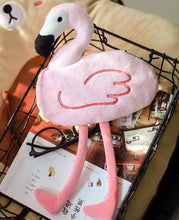 Load image into Gallery viewer, Plush Flamingo Pouch - TinyMinyMo
