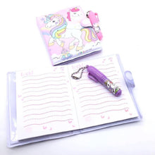 Load image into Gallery viewer, Mini Diary with Pen - Unicorn - TinyMinyMo