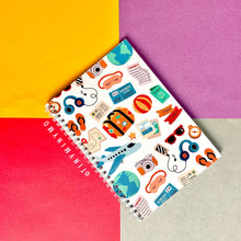 Load image into Gallery viewer, Doodle Cover Notebook - Travel - TinyMinyMo