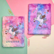Load image into Gallery viewer, Plush Unicorn Diary - TinyMinyMo