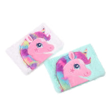 Load image into Gallery viewer, Unicorn Plush Diary