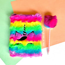 Load image into Gallery viewer, Multi-Color Plush Diary Set