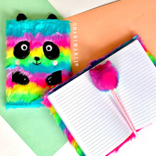 Load image into Gallery viewer, Multi-Color Plush Diary Set
