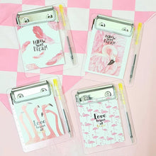 Load image into Gallery viewer, 4 In 1 Flamingo Notepad