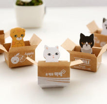 Load image into Gallery viewer, Cat Sticky Notes in a Box - Tinyminymo