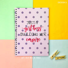 Load image into Gallery viewer, Girl Boss Spiral Notebook