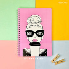 Load image into Gallery viewer, Girl Boss Spiral Notebook