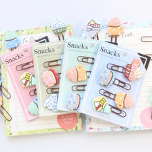 Load image into Gallery viewer, Paperclips - Snacks - Set of 4