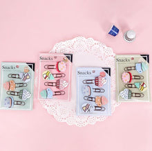 Load image into Gallery viewer, Paperclips - Snacks - Set of 4