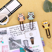 Load image into Gallery viewer, Owl Paperclips - Set of 4