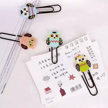 Load image into Gallery viewer, Owl Paperclips - Set of 4
