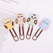 Load image into Gallery viewer, Owl Paperclips - Set of 4