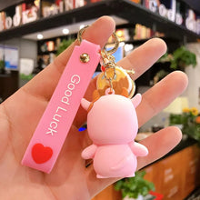 Load image into Gallery viewer, Smiling Cow 3D Keychain - Tinyminymo