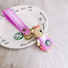 Load image into Gallery viewer, Starbucks Bear 3D Keychain - Tinyminymo
