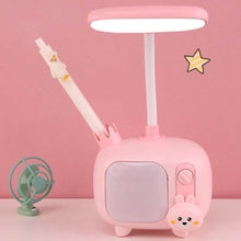 Load image into Gallery viewer, Television Bunny Desk Lamp with Pen Stand - Tinyminymo
