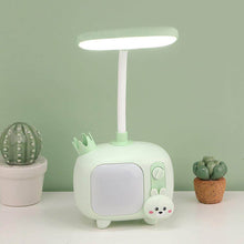 Load image into Gallery viewer, Television Bunny Desk Lamp with Pen Stand - Tinyminymo