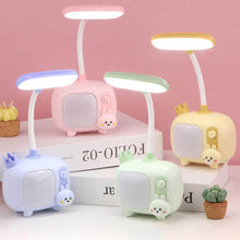 Load image into Gallery viewer, Television Bunny Desk Lamp with Pen Stand - Tinyminymo