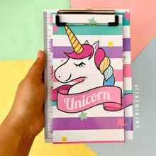 Load image into Gallery viewer, Unicorn Clipboard with Matching Notepad - Tinyminymo