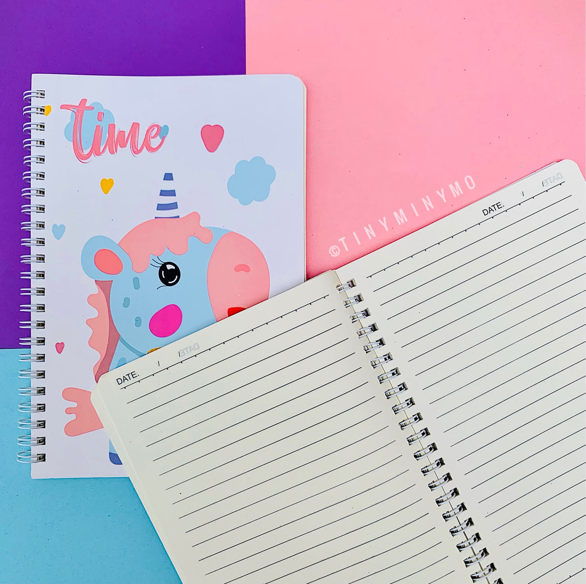 Unicorn Spiral Notebook - Tinyminymo