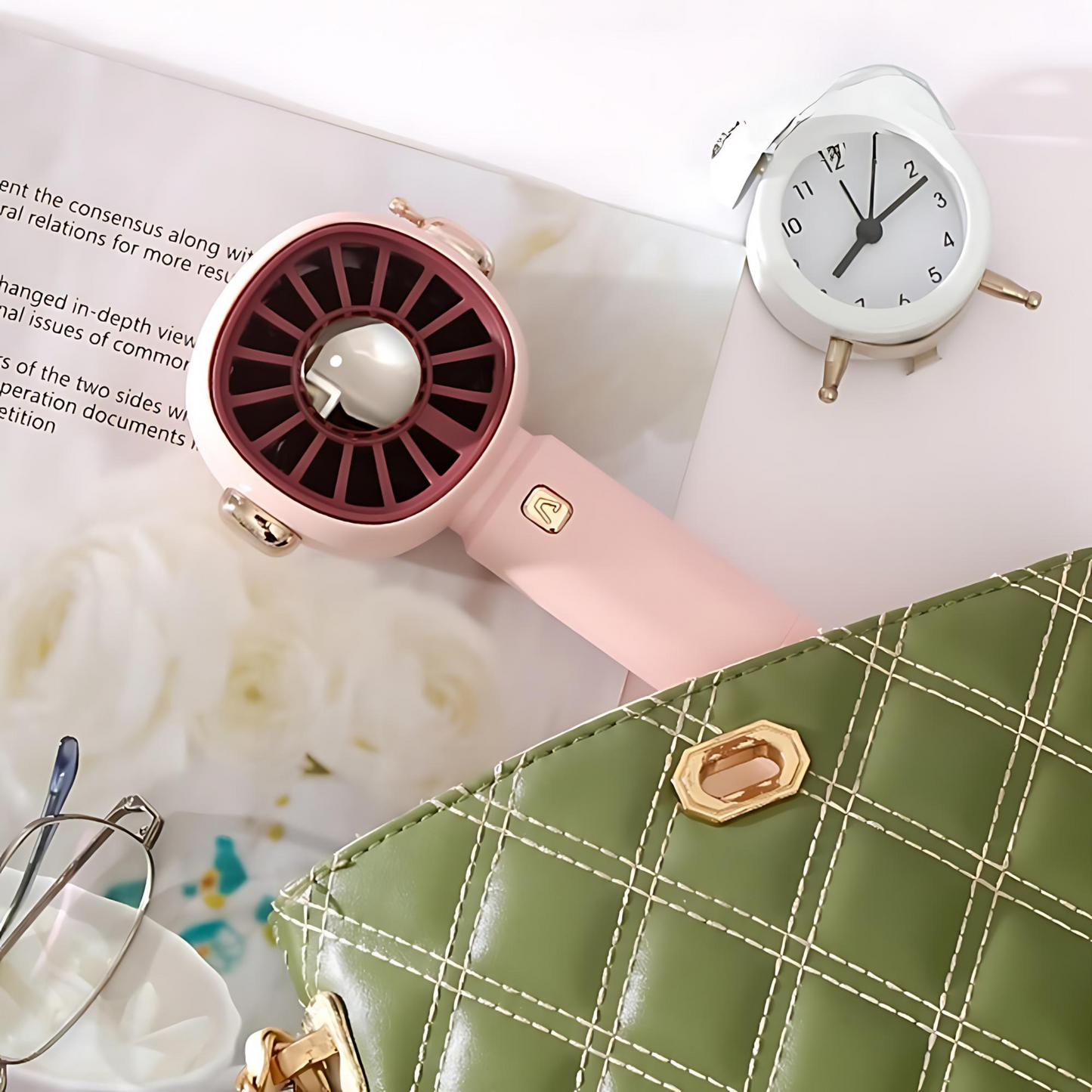 3 Gear Aesthetic Hand Fan - Tinyminymo
