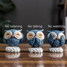 Load image into Gallery viewer, 3 Wise owls - Tinyminymo
