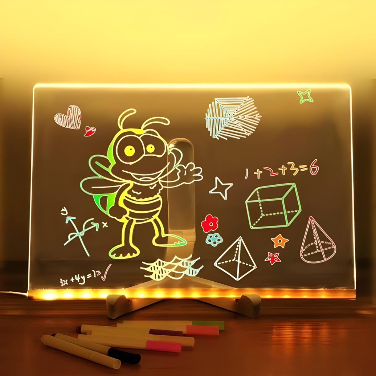 3D Acrylic LED Desk Message Board - Tinyminymo