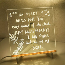 Load image into Gallery viewer, 3D Acrylic LED Desk Message Board - Tinyminymo
