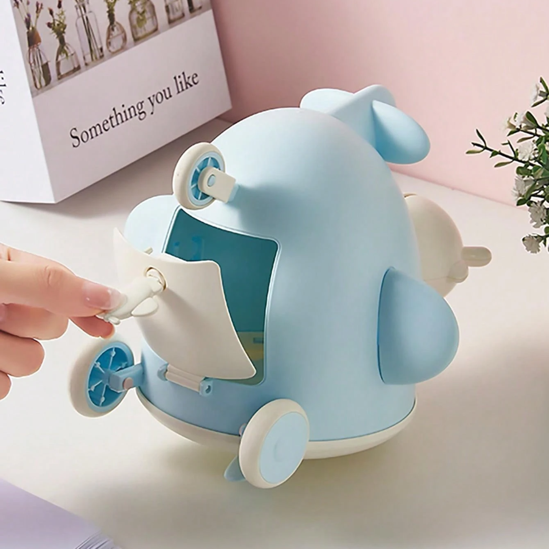 3D Airplane Piggy Bank from the Back side - Tinyminymo
