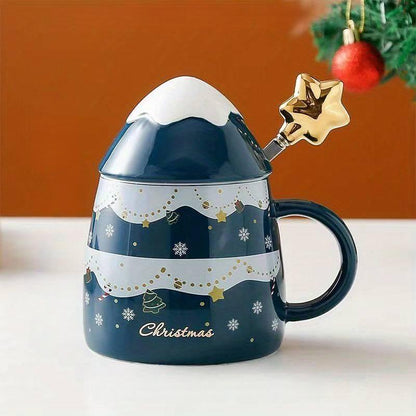 3D Christmas Tree Mug with Star Spoon - Tinyminymo