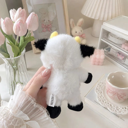 Cute Plush Cow Keychain from Back Side - Tinyminymo