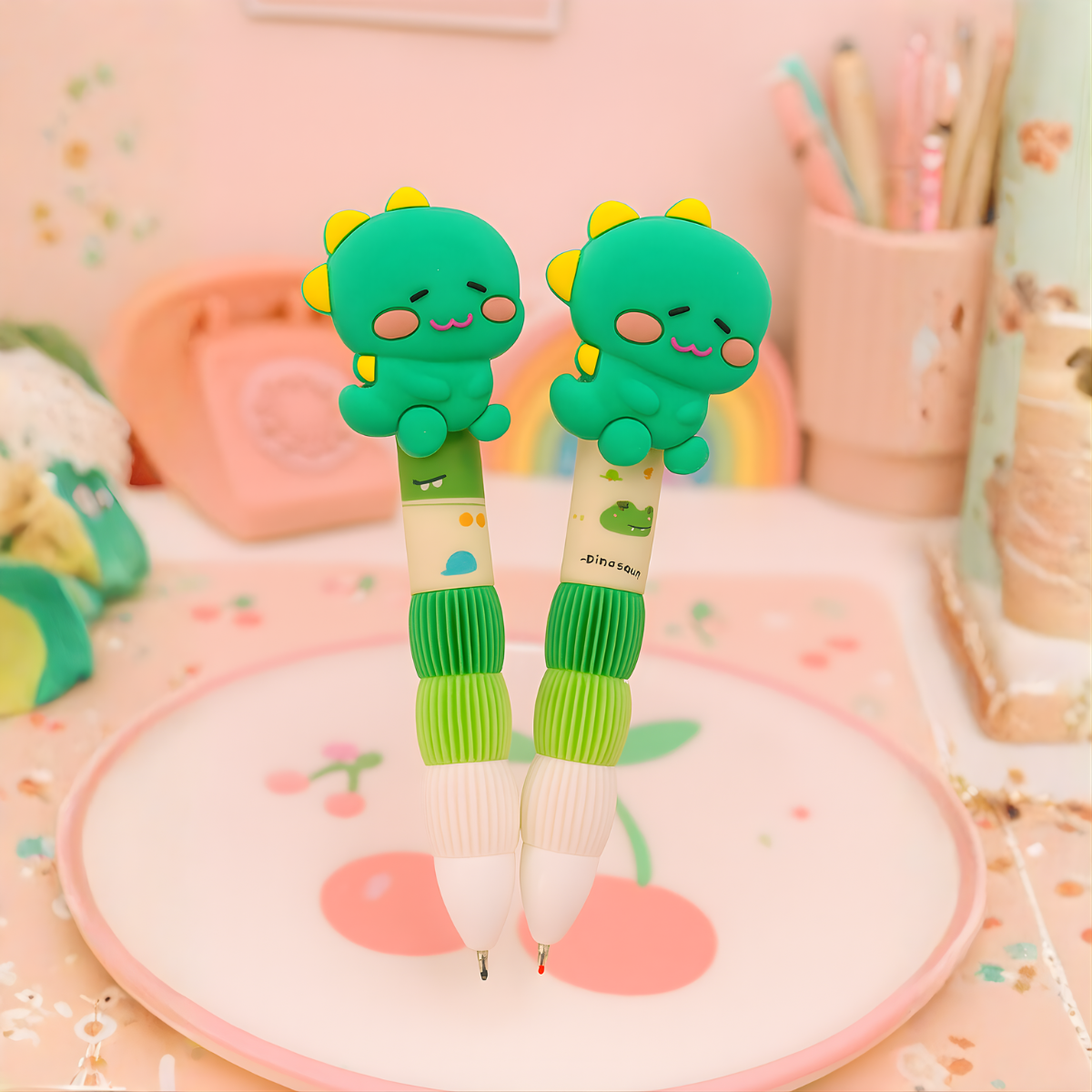  Two Dino Gel Pens - Tinyminymo