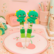 Load image into Gallery viewer,  Two Dino Gel Pens - Tinyminymo
